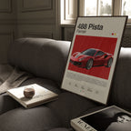 Ferrari 488 Pista Poster