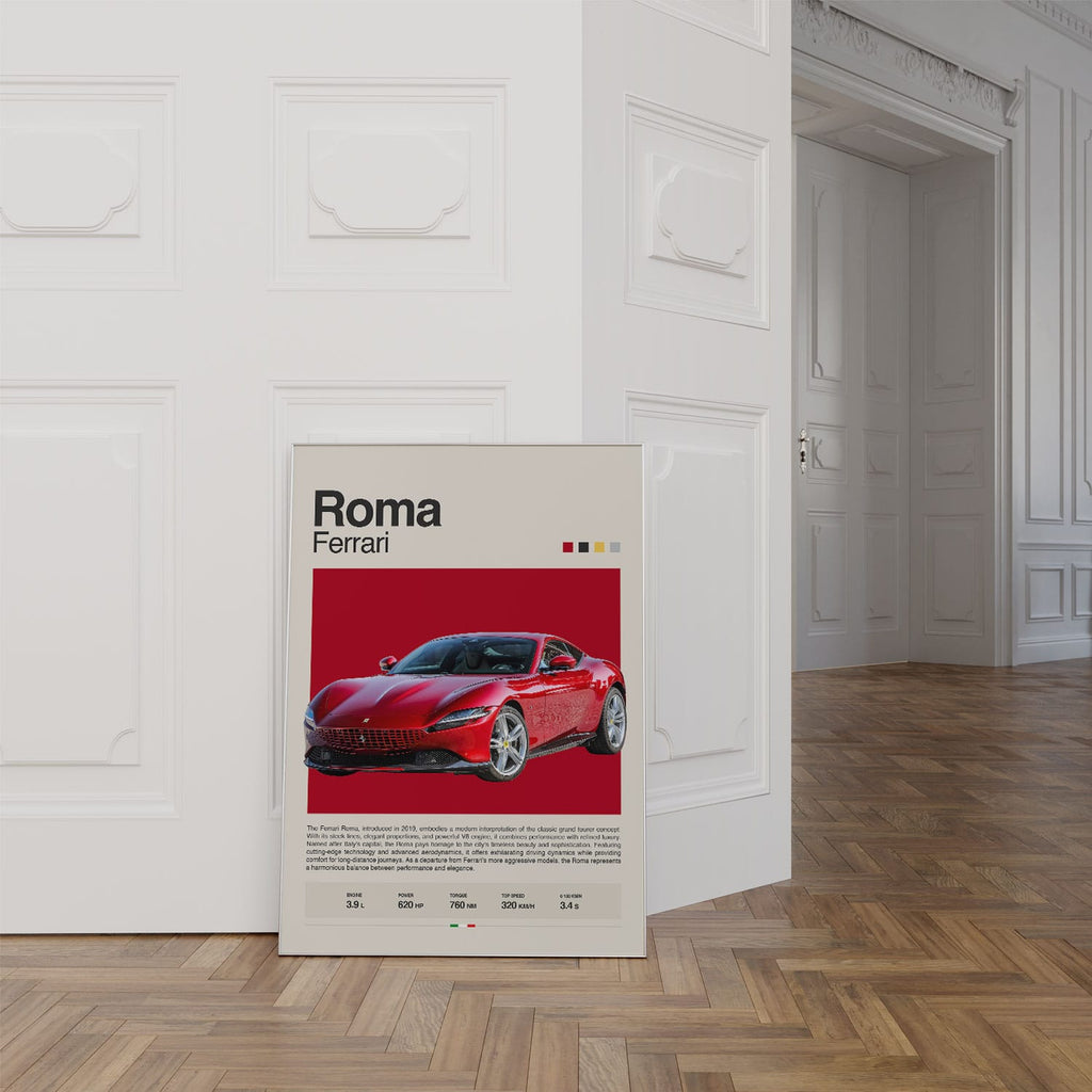 Ferrari Roma Poster