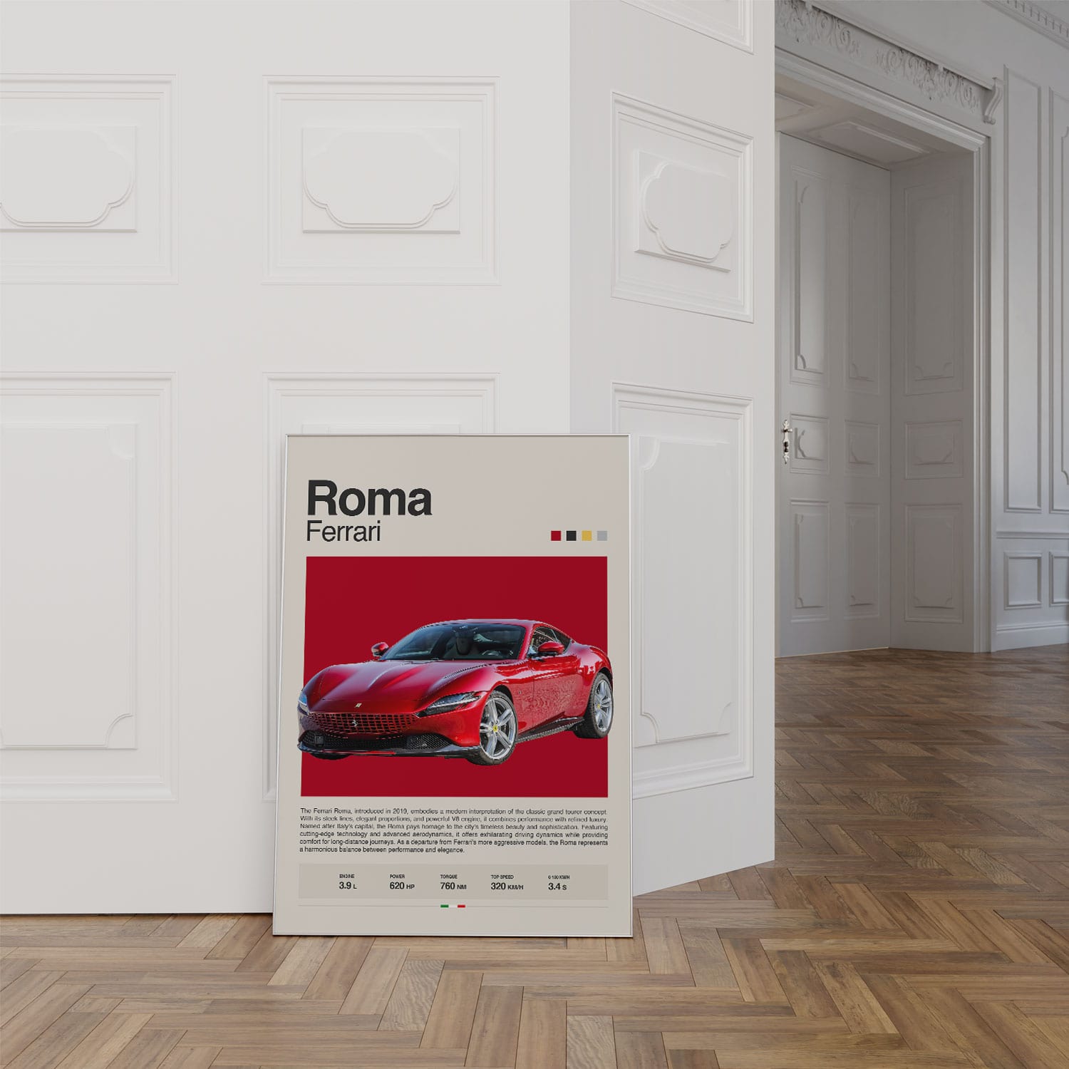 Ferrari Roma Poster
