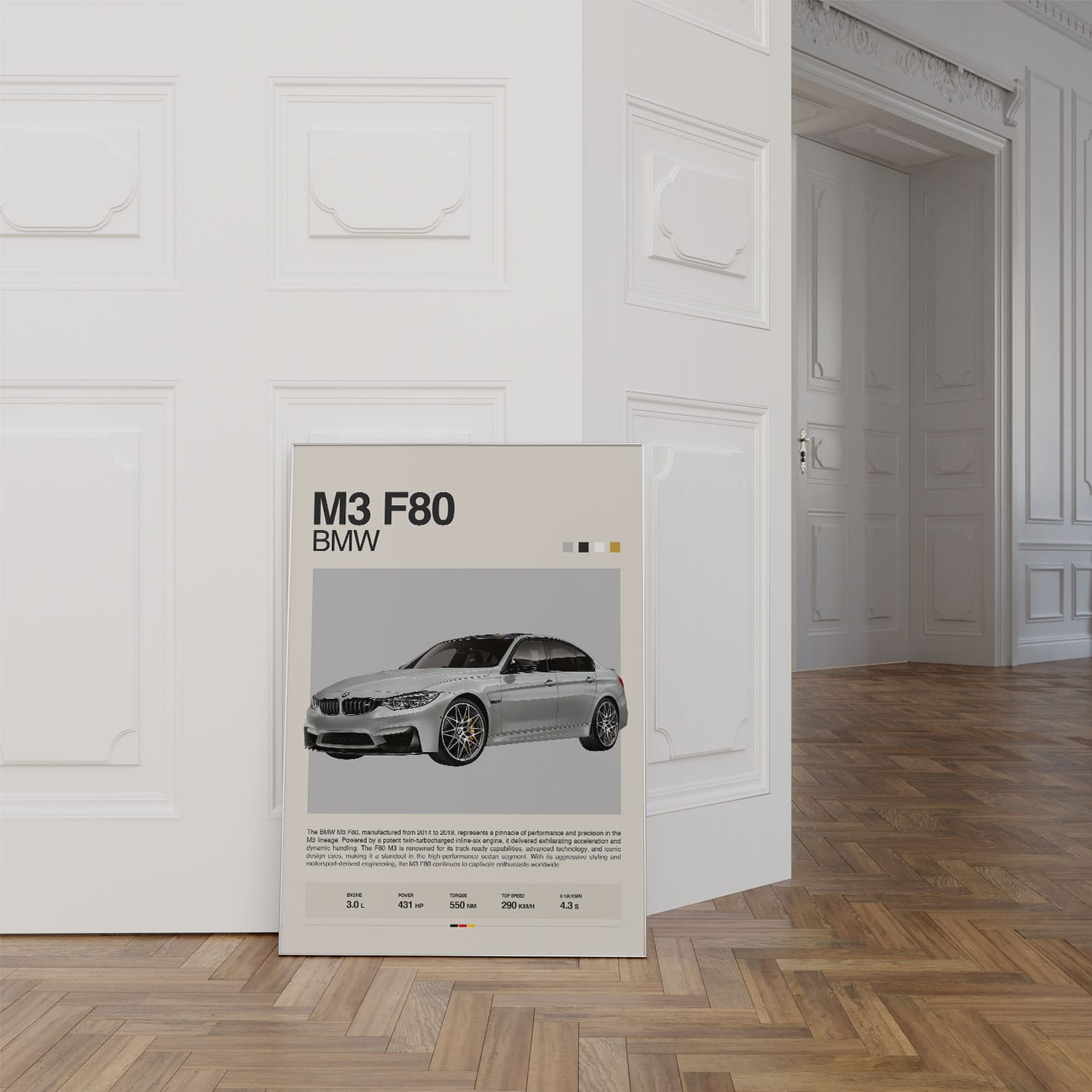 BMW M3 Competition Poster