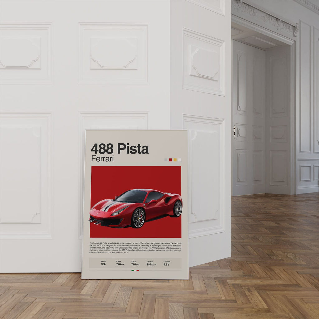 Ferrari 488 Pista Poster