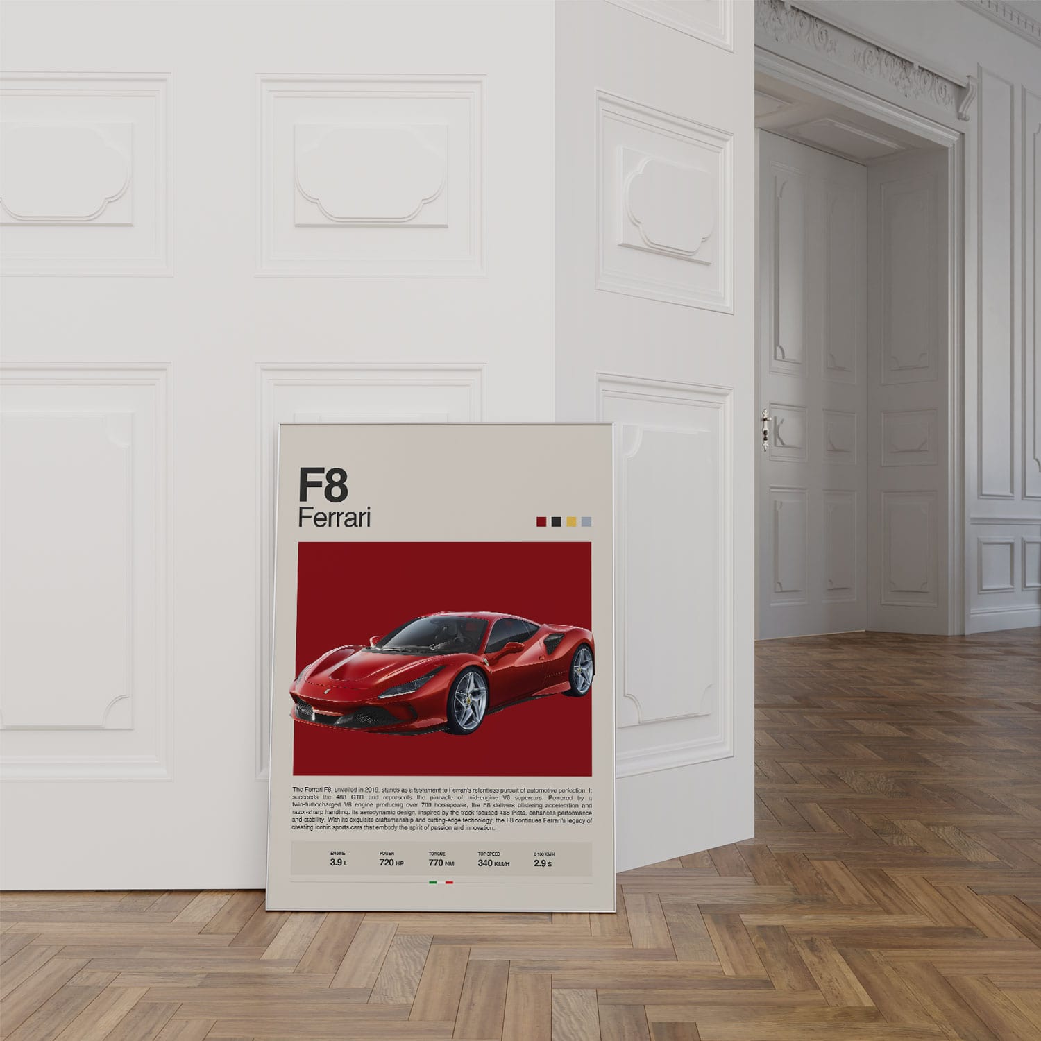 Ferrari F8 Poster