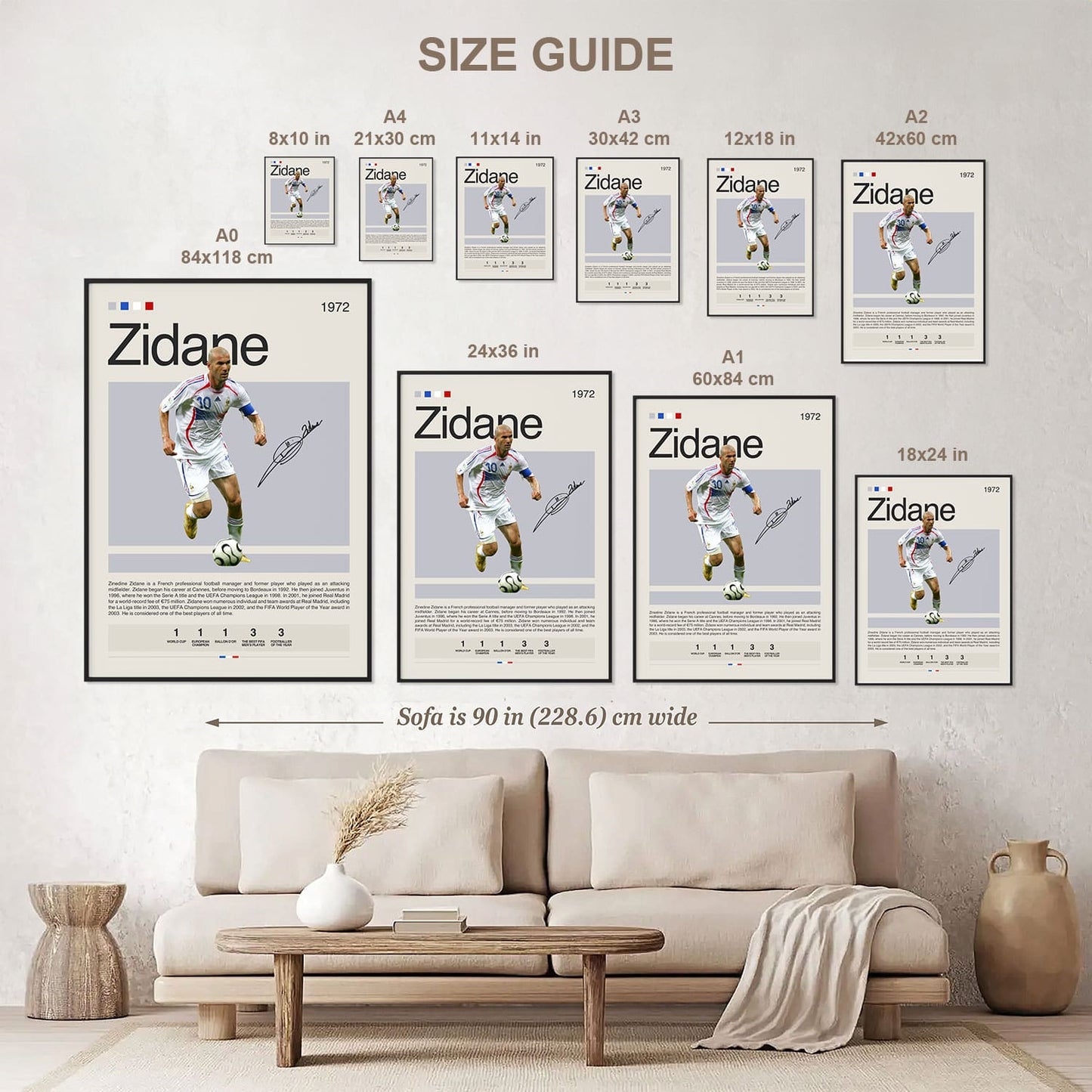 Zinedine Zidane Poster