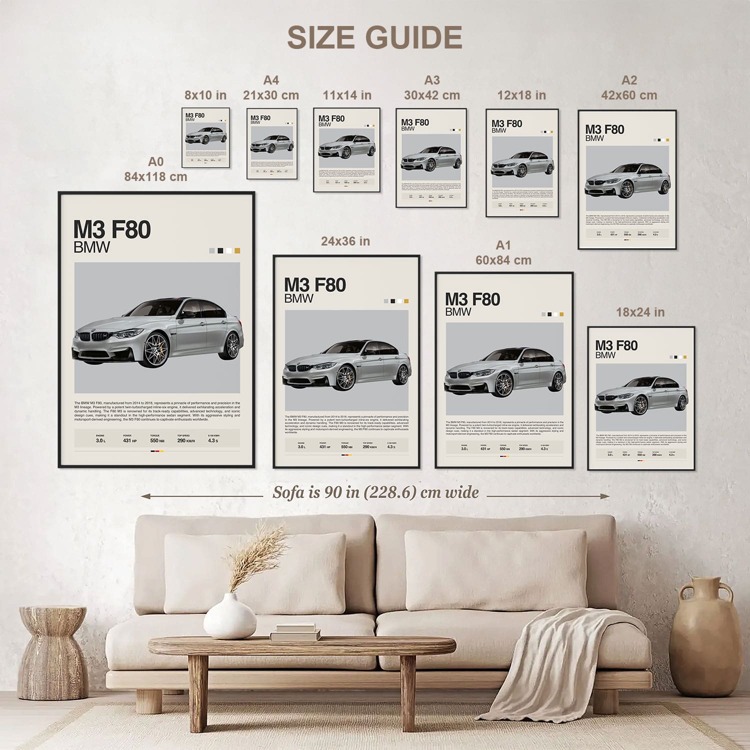 BMW M3 Competition Poster