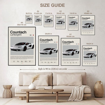 Lamborghini Countach Poster