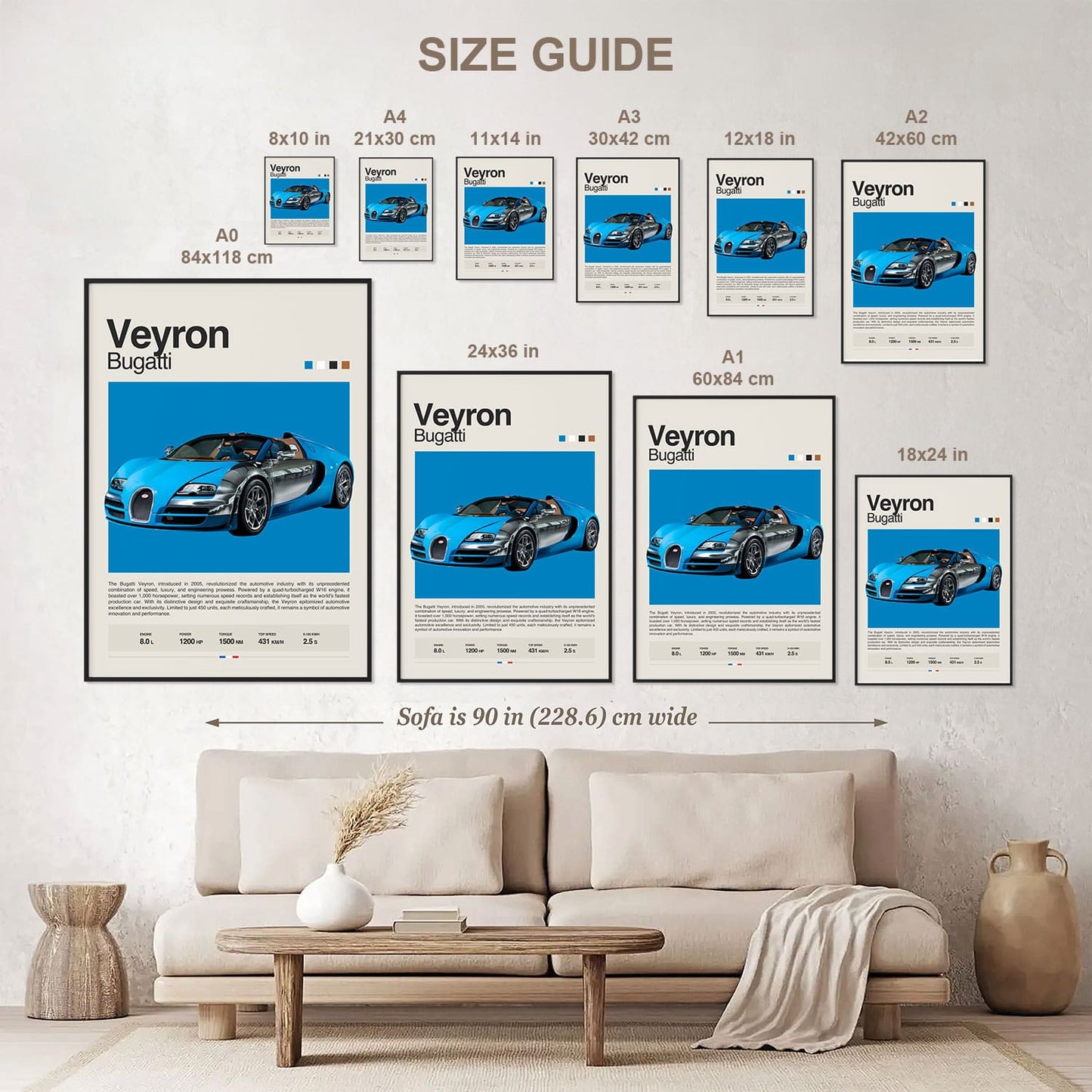 Bugatti Veyron Poster