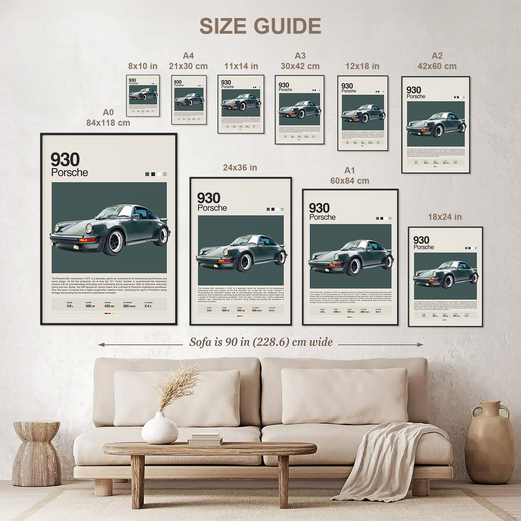 Porsche 930 Poster