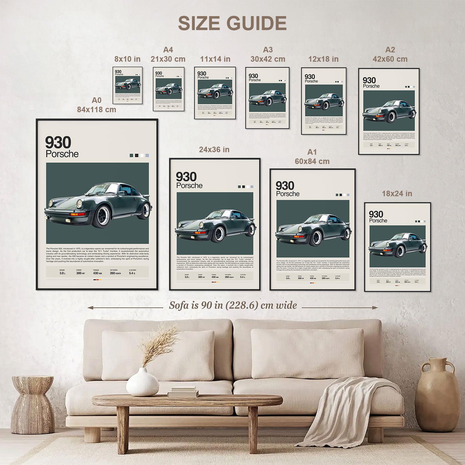 Porsche 930 Poster