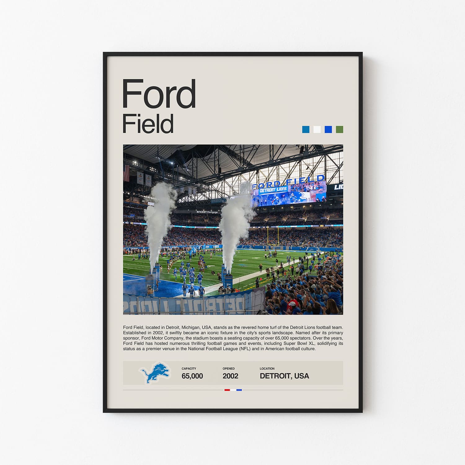 Ford Field Poster – Postersport