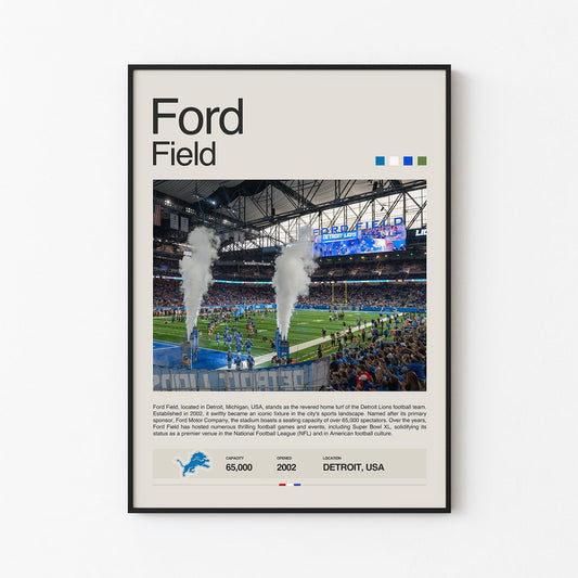 Ford Field Poster Postersport