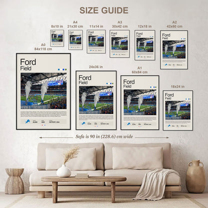 Ford Field Poster Postersport