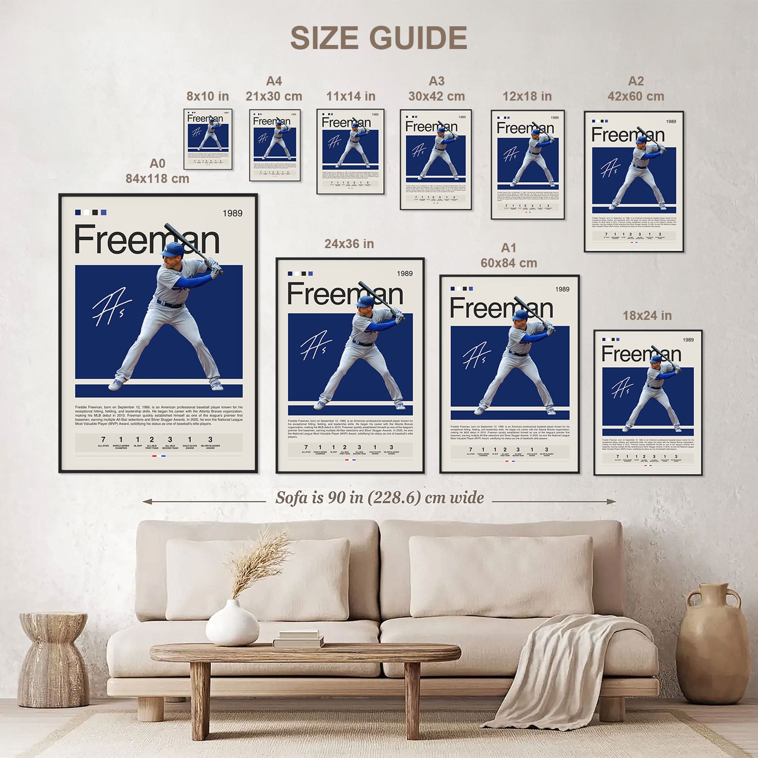 Freddie Freeman Poster Postersport