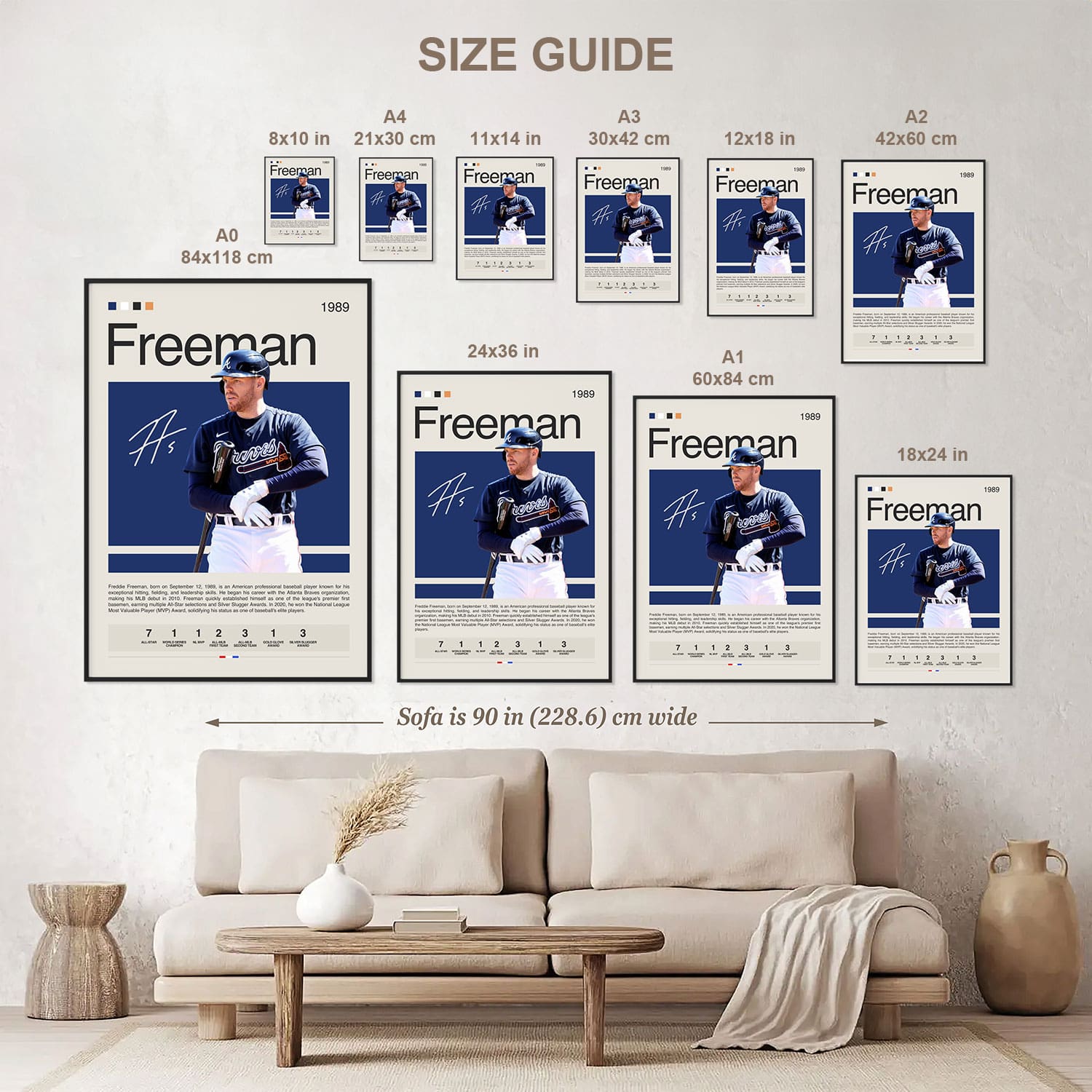 Freddie Freeman Poster Postersport