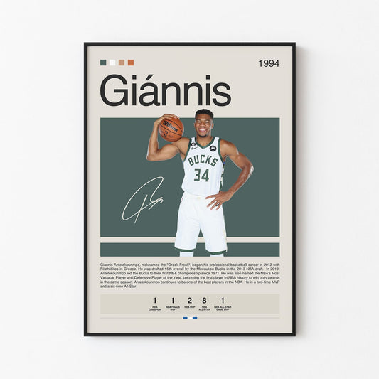 Giánnis Antetokoúnmpo Poster Postersport