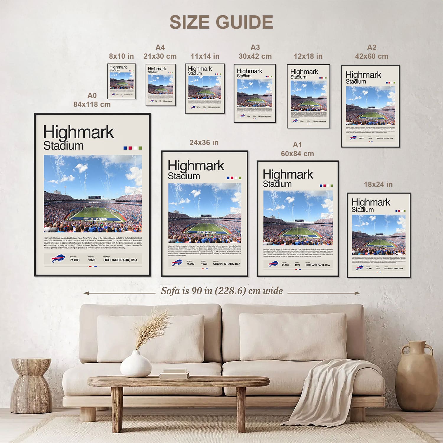 Highmark Stadium Poster Postersport