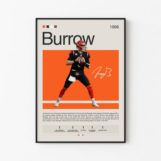 Joe Burrow Poster Postersport