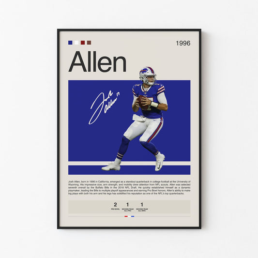 Josh Allen Poster Postersport