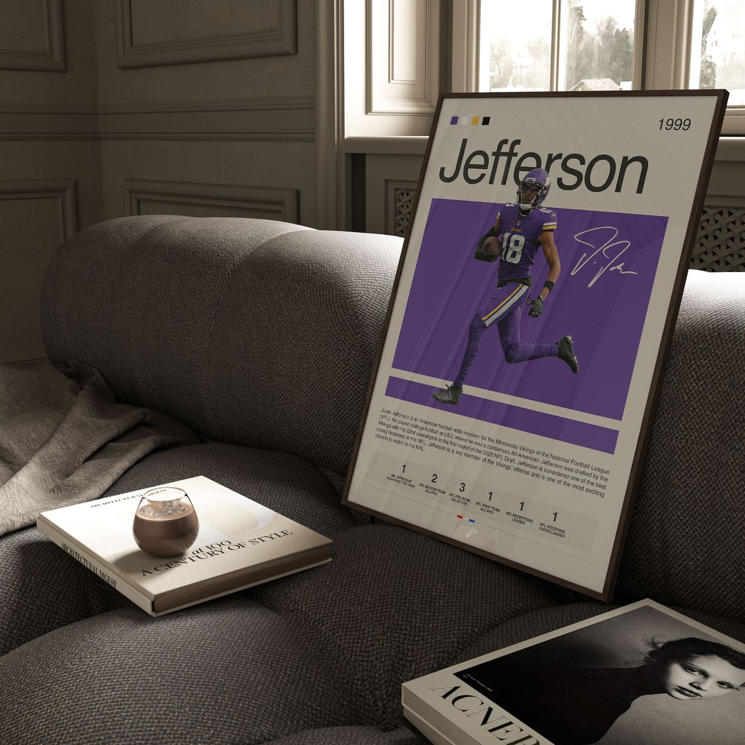 Justin Jefferson Poster Postersport