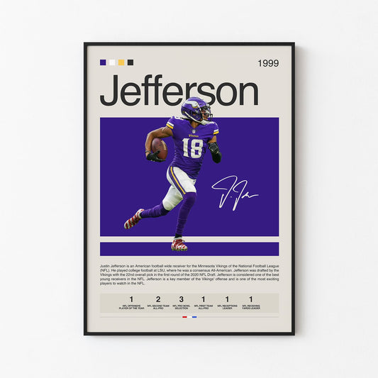 Justin Jefferson Poster Postersport