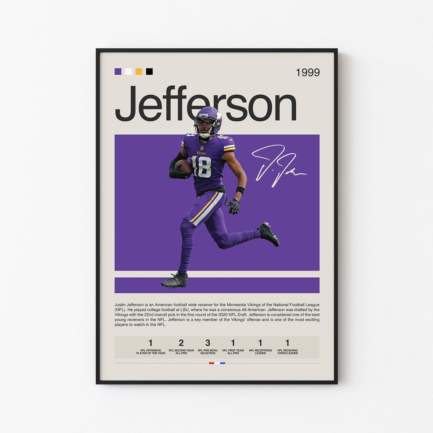 Justin Jefferson Poster Postersport