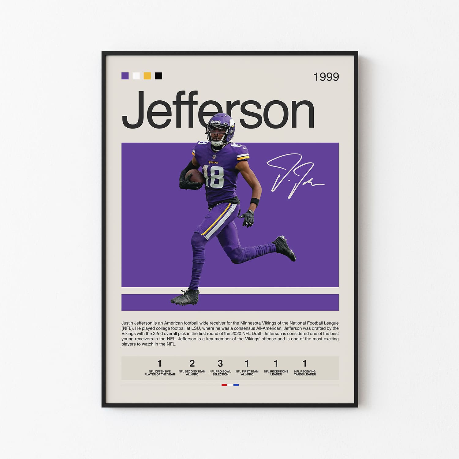 Justin Jefferson Poster Postersport