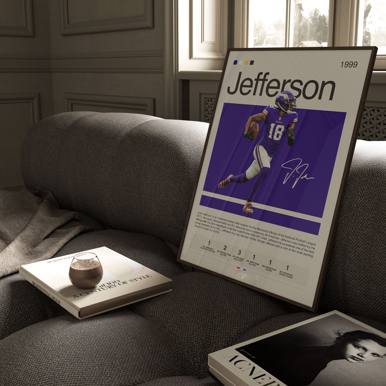 Justin Jefferson Poster Postersport