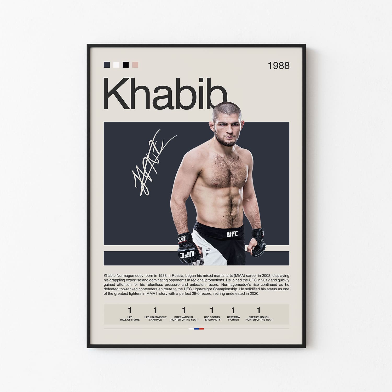 Khabib Nurmagomedov Poster Postersport