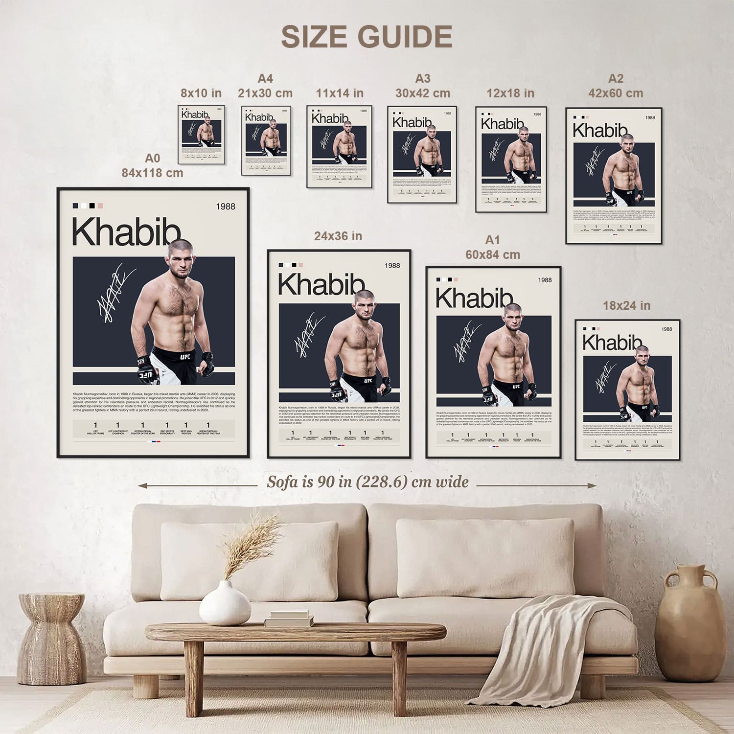 Khabib Nurmagomedov Poster Postersport