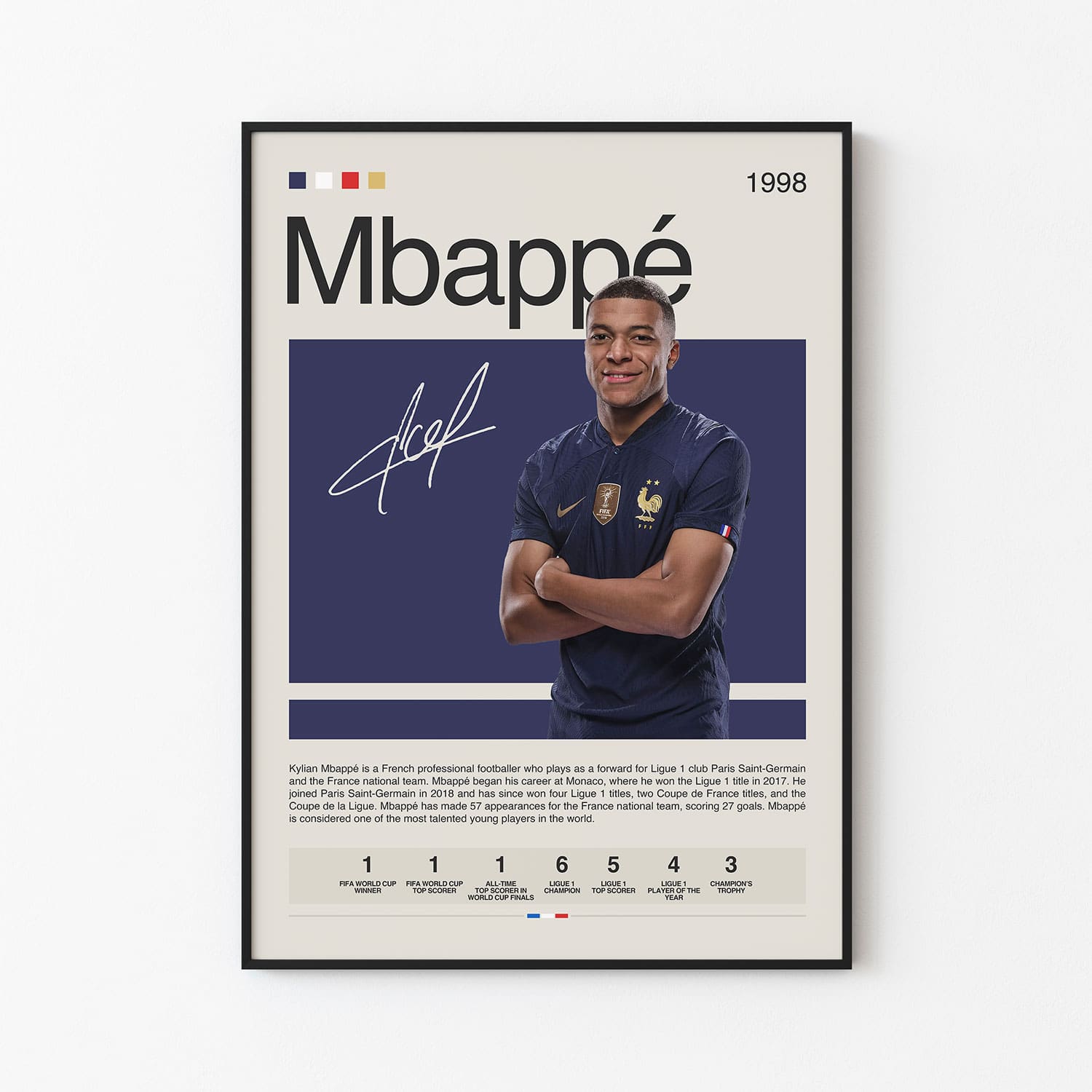 Kylian Mbappé Poster Postersport