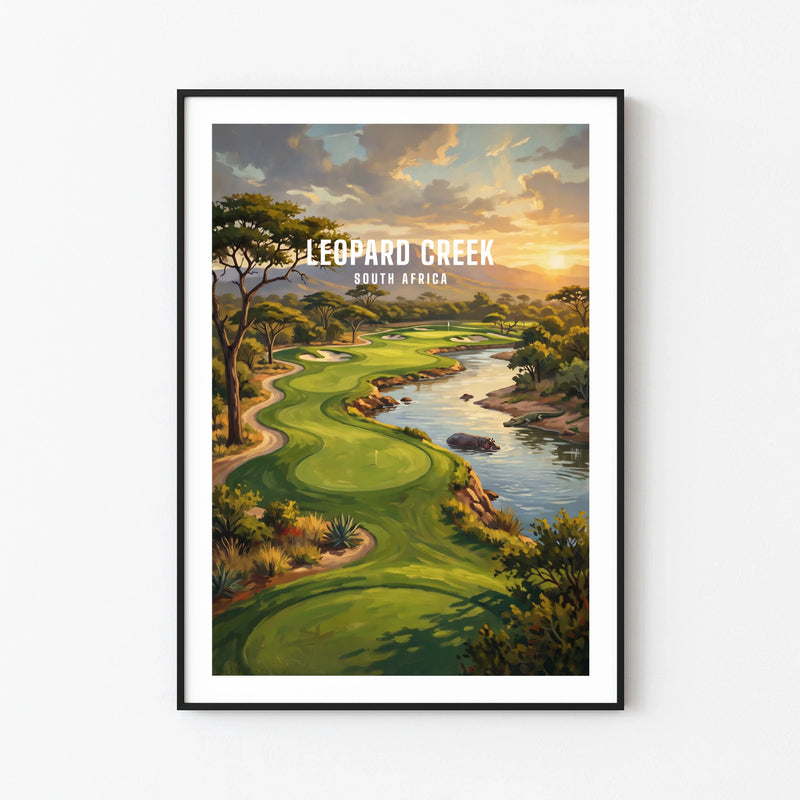 Leopard Creek - Safari Golf Poster