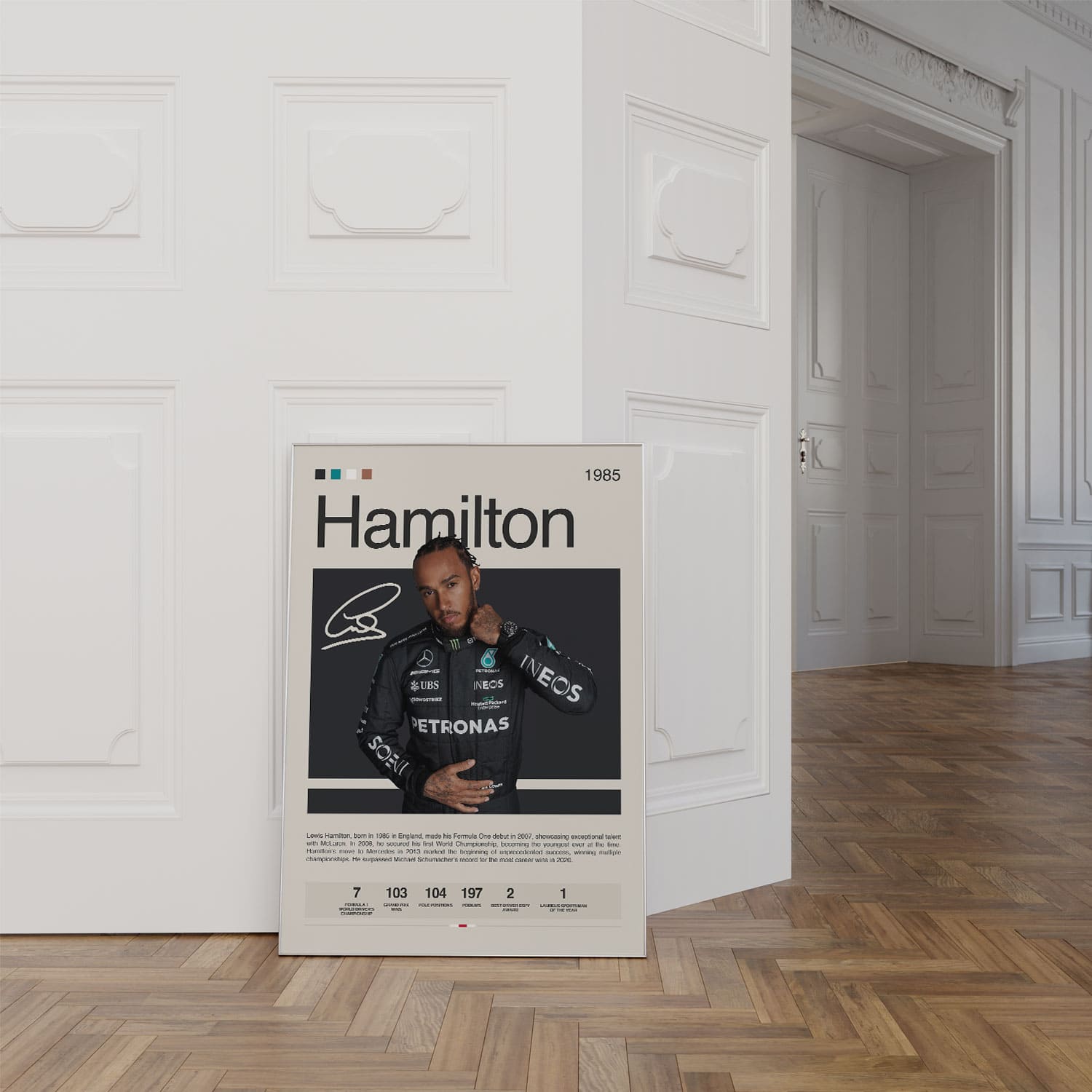 Lewis Hamilton Poster Postersport