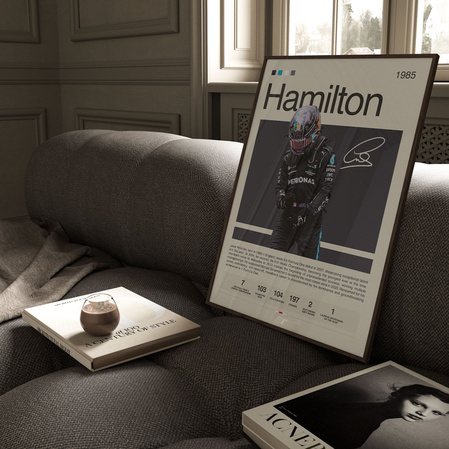 Lewis Hamilton Poster Postersport