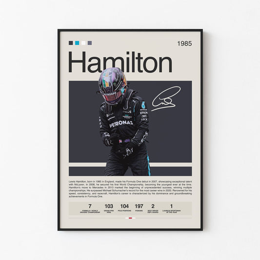 Lewis Hamilton Poster Postersport