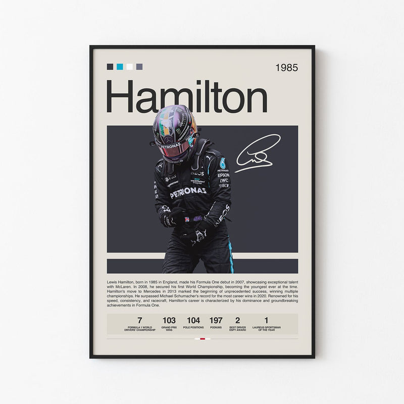 Lewis Hamilton Poster