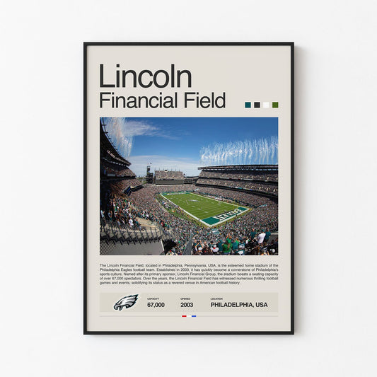 Lincoln Financial Field Poster Postersport