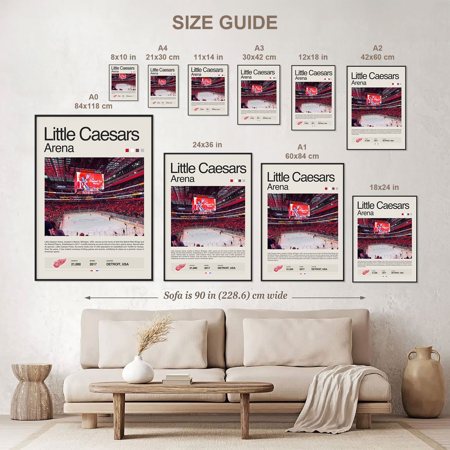 Little Caesars Arena Poster Postersport