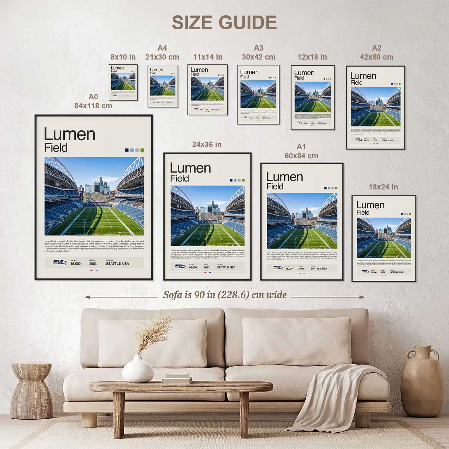 Lumen Field Poster Postersport