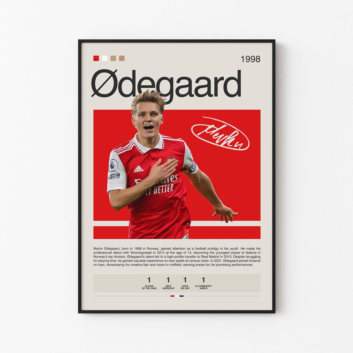 Martin Odegaard Poster Postersport