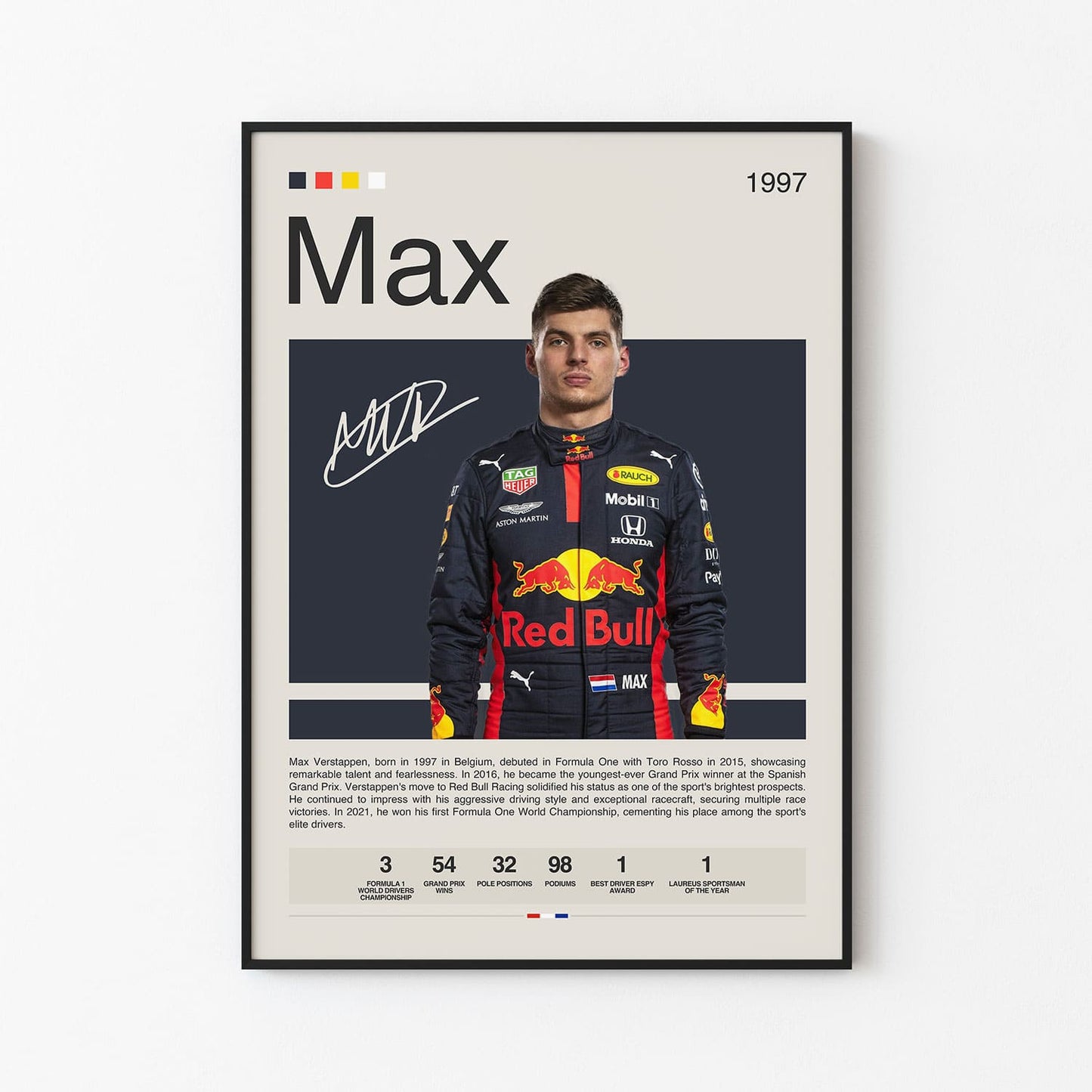 Max Verstappen Poster Postersport