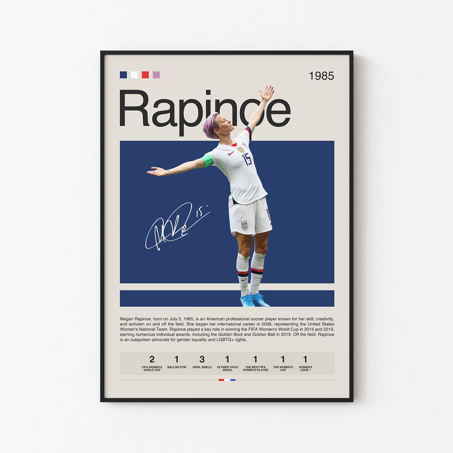 Megan Rapinoe Poster Postersport