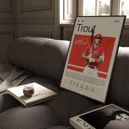 Mike Trout Poster Postersport