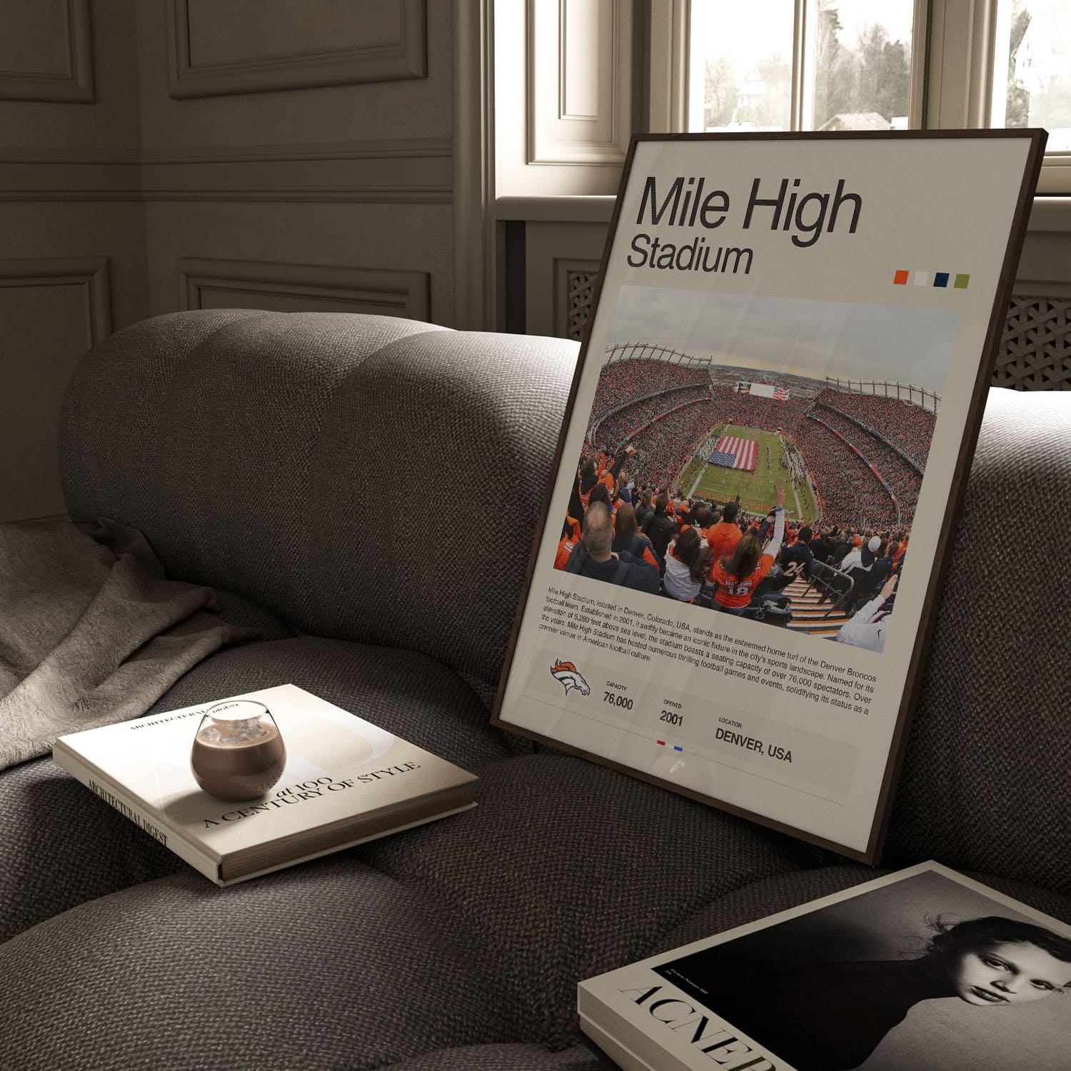 Mile High Stadium Poster Postersport