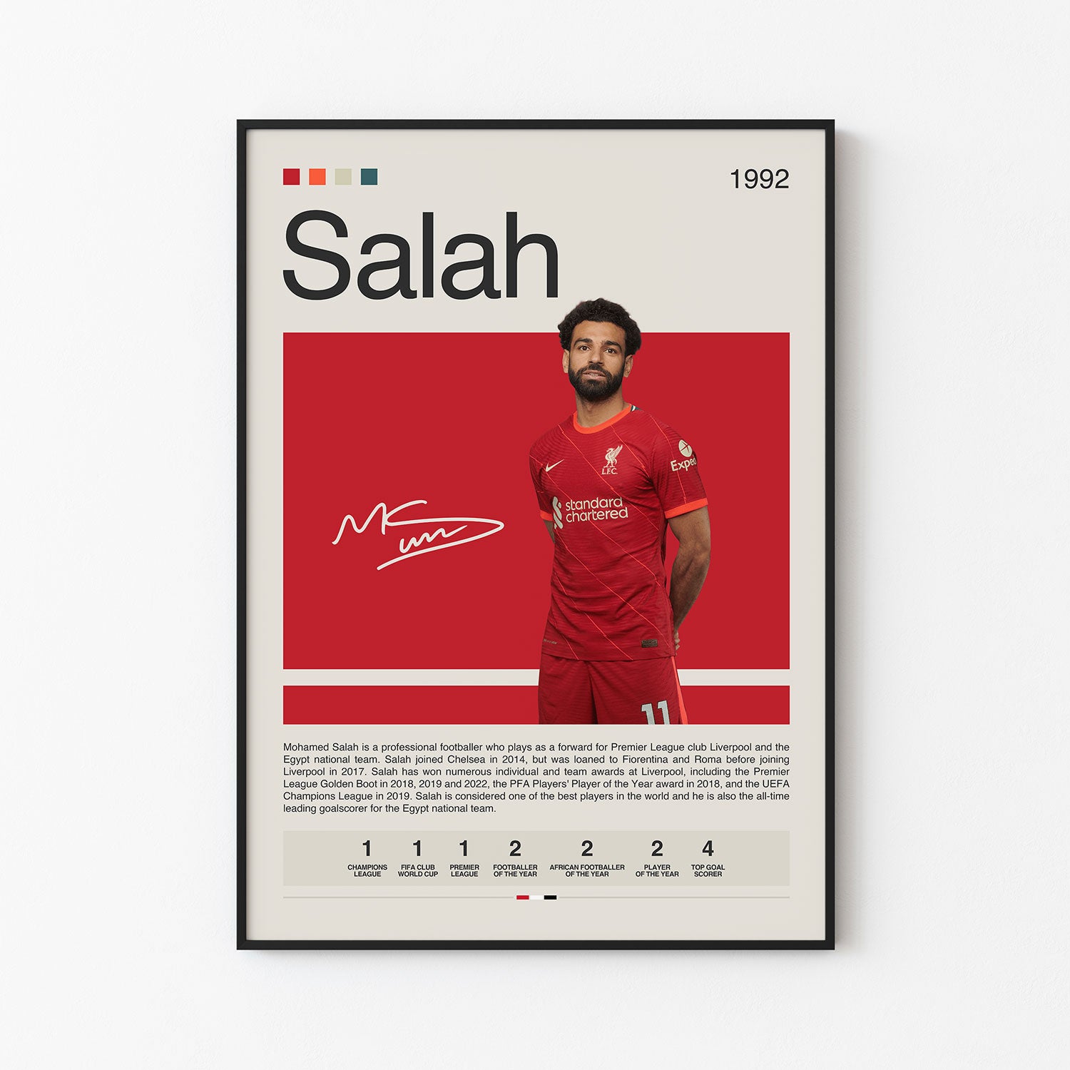 Mohamed Salah Poster Postersport