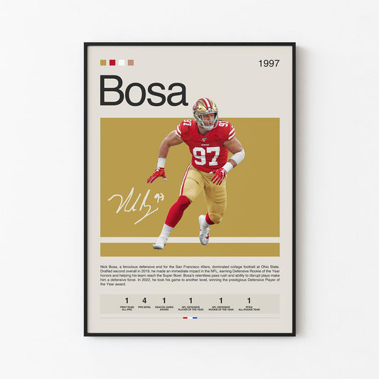 Nick Bosa Poster Postersport