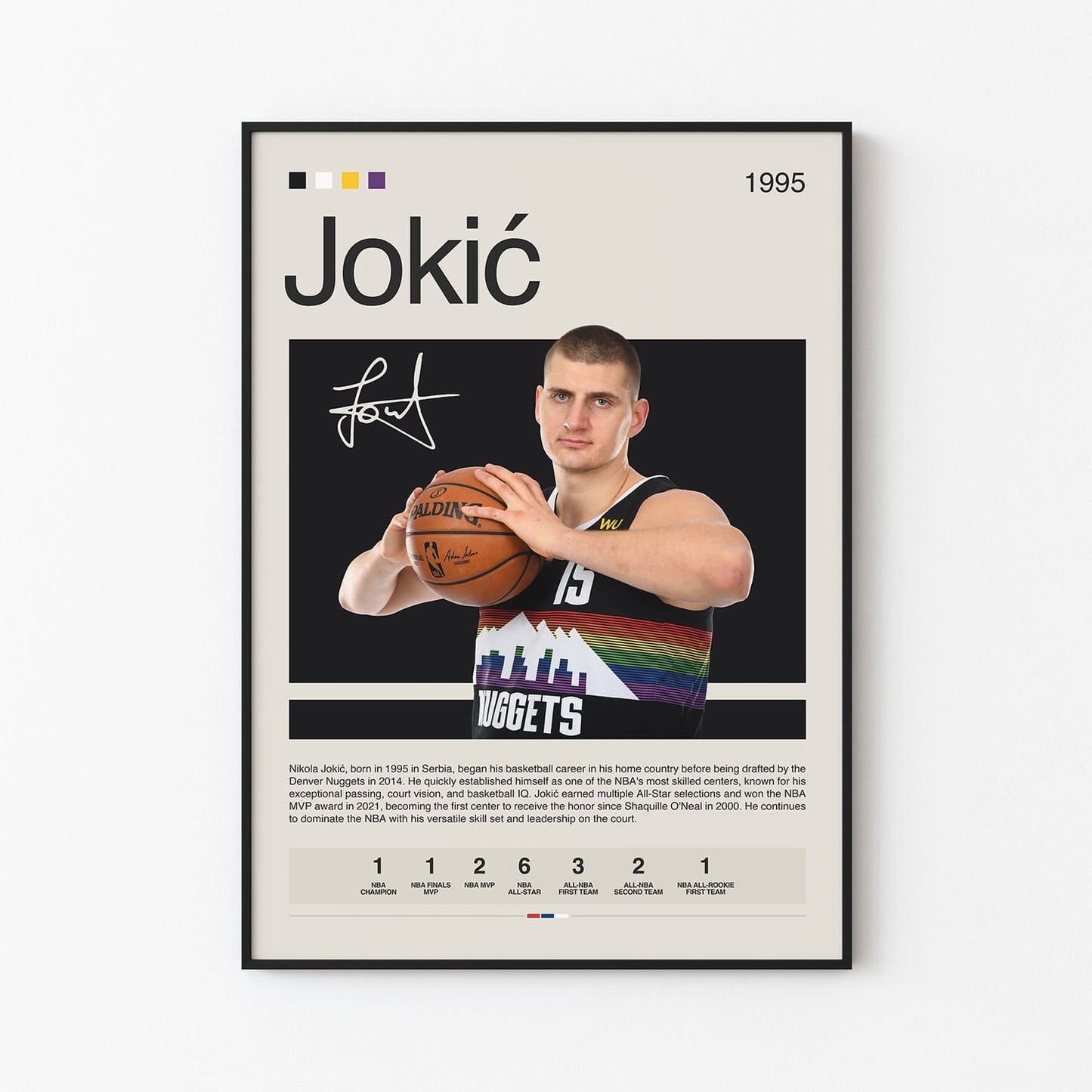 Nikola Jokic Poster Postersport