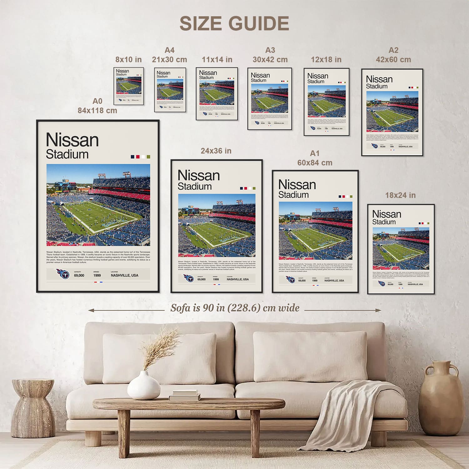 Nissan Stadium Poster Postersport