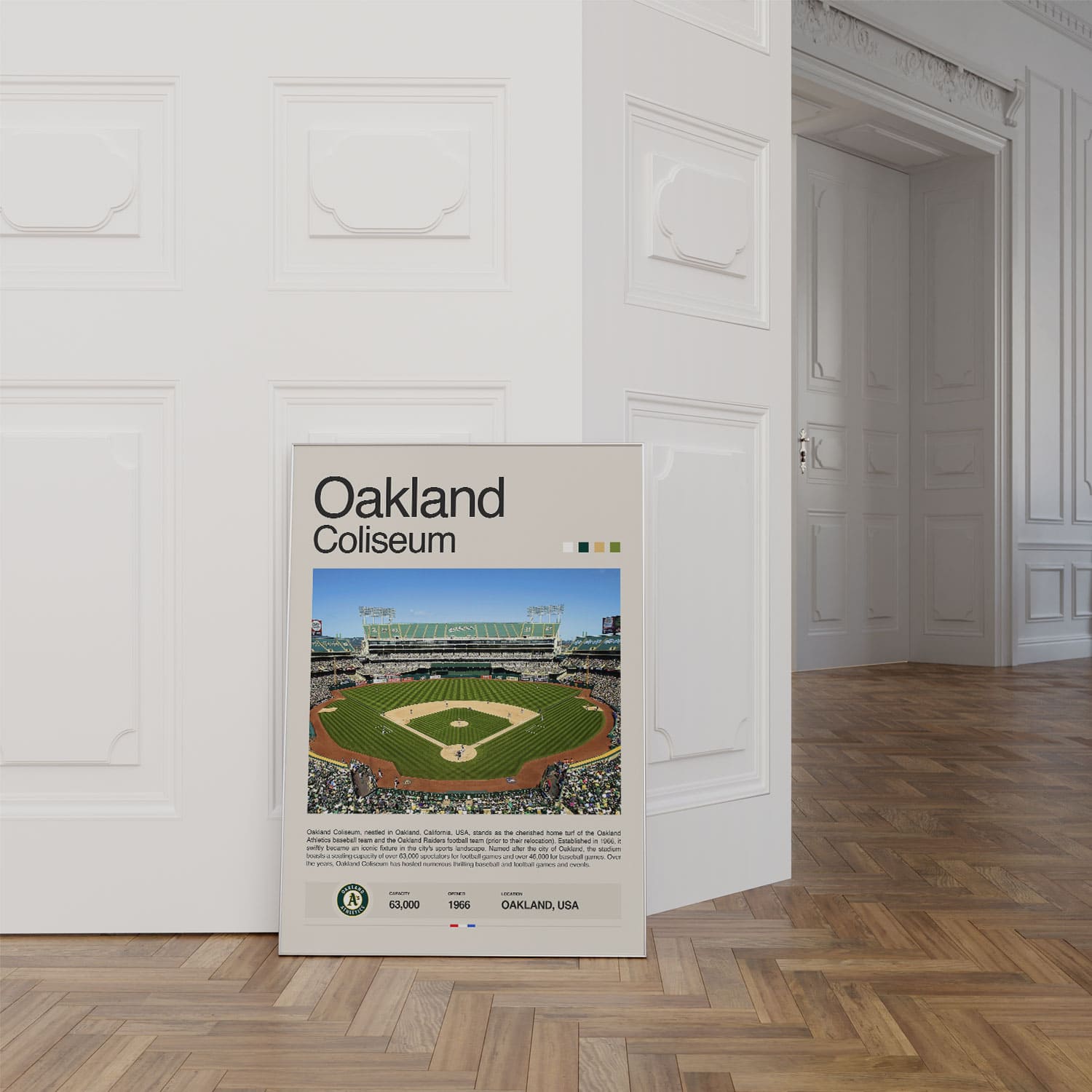 Oakland Coliseum Stadium Poster Postersport