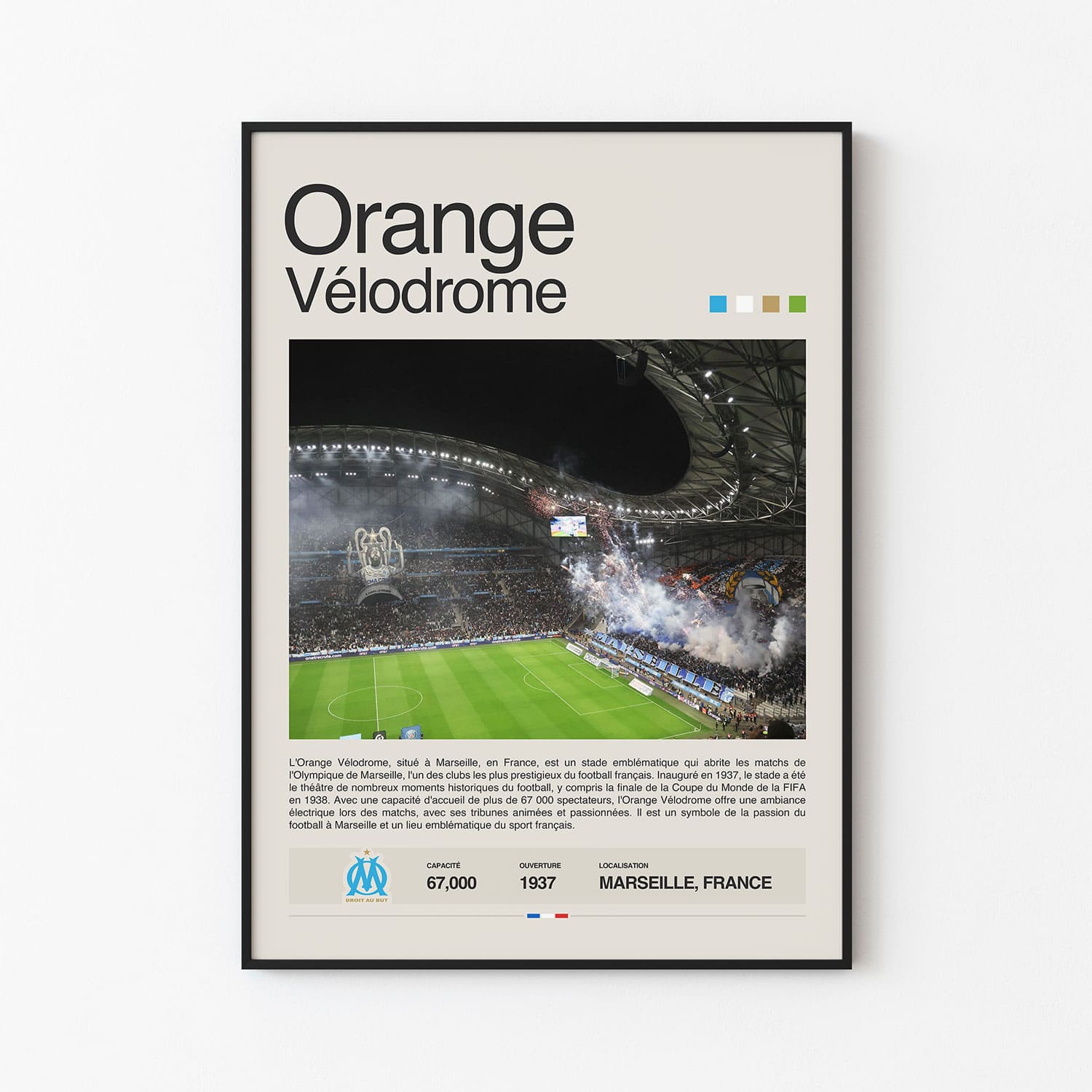 Orange Velodrome Poster Postersport