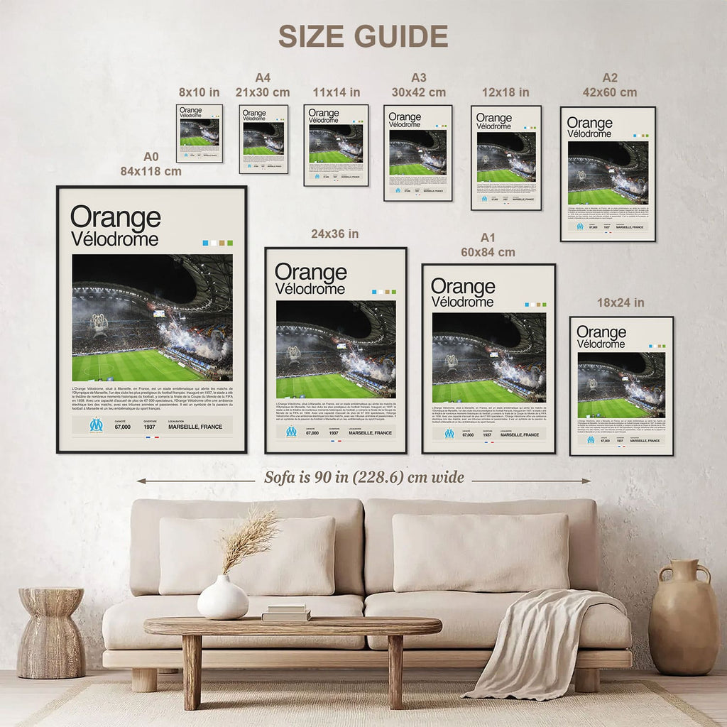 Orange Velodrome Poster Postersport