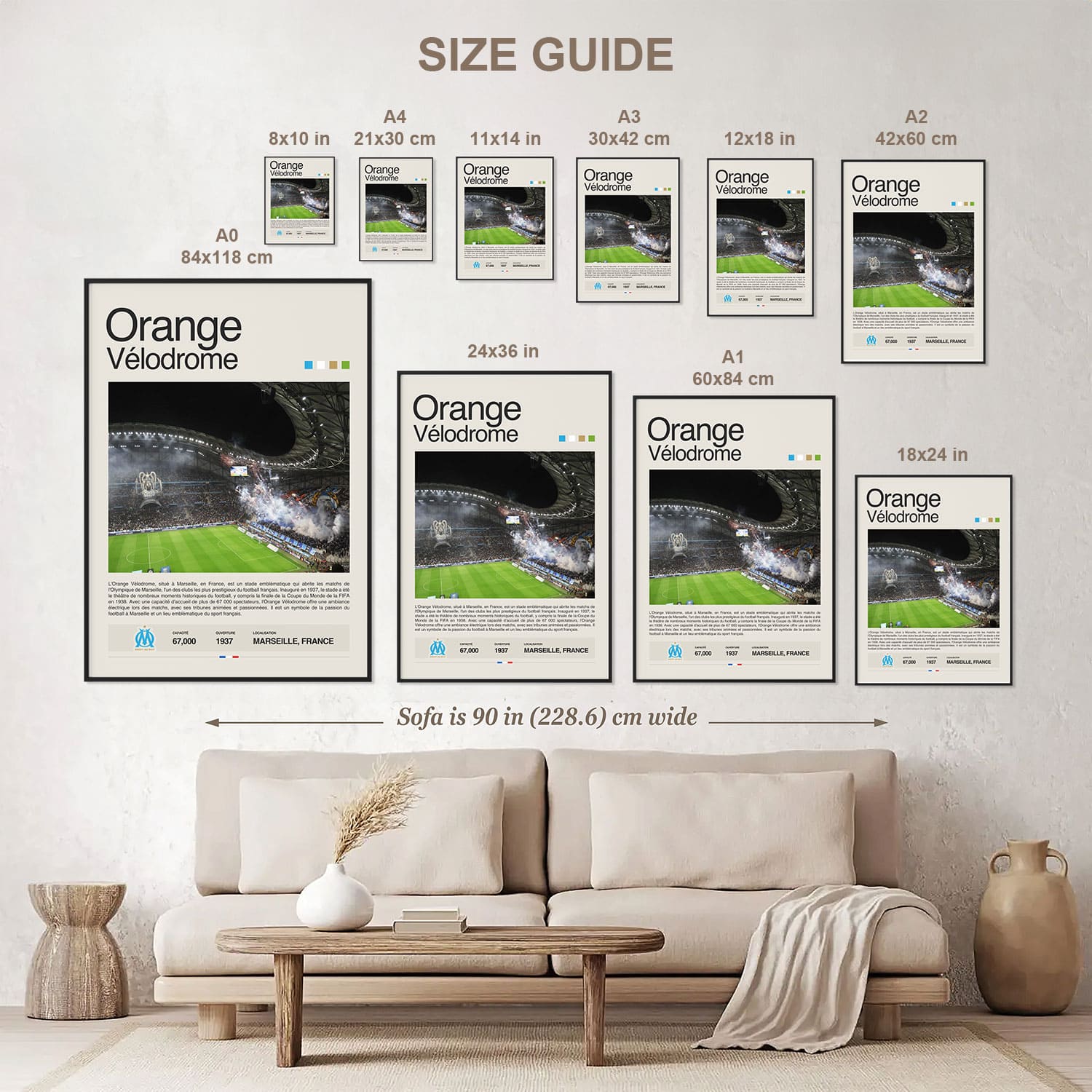 Orange Velodrome Poster Postersport